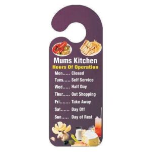 Mums Kitchen Quality Vinyl Novelty Door Hanger