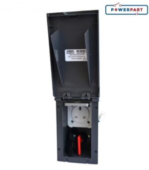 TND External 13A Socket and Isolator Switch Box GREY Caravan Motorhome PO145