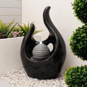 Gardenwize Outdoor Baroque-Style Solar Powered Decorative Water Feature Fountain