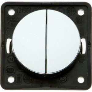 W4 Berker Twin Rocker Switch Colour Gloss Chrome W4 21232G