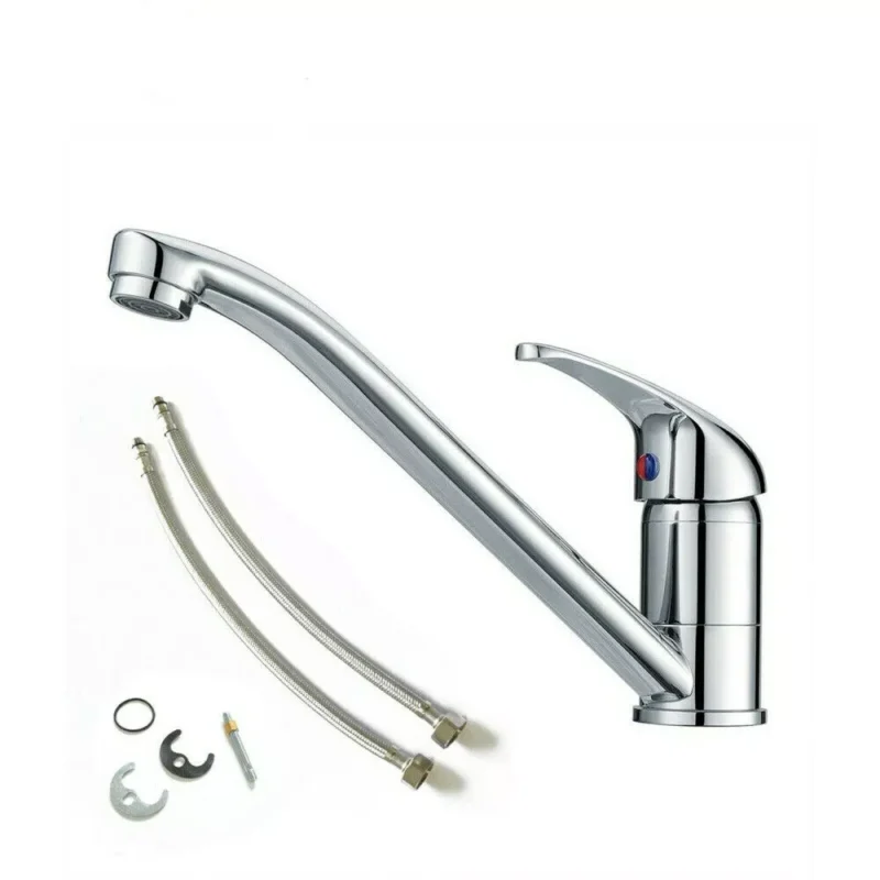 Caravan Chrome Metal Single Lever Kitchen Mixer Tap Motorhome CT205 - Image 4