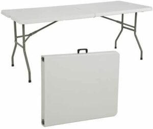 Redwood 1.8m 6ft Folding Trestle Table Heavy Duty Folding Table Camping BBTC502