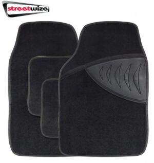 Streetwize 4 Piece Aztec Carpet Mat Set with Heel Pad SWCM71