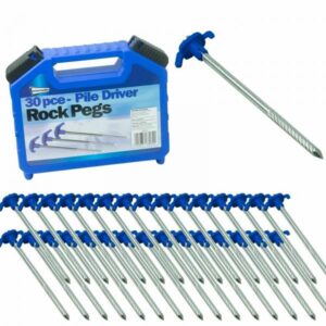30 x Pile Driver Hard Ground Rock Pegs