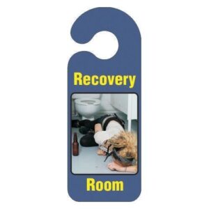 Recovery Room Door Hanger Bedroom Quality Vinyl Novelty