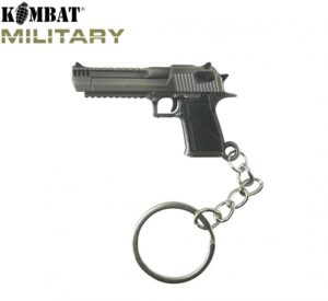 Kombat UK KOMK-015Desert Pistol Keyring Metal Keychain Desert Pistol