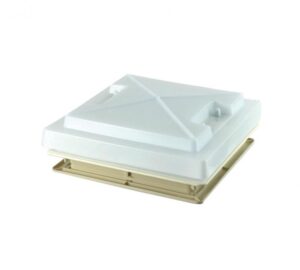 MPK White Caravan Rooflight 400 x 400 C/W Flynet Lock And Blind 900043