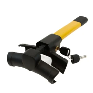 Streetwize Heavy Duty Steel Rotary Steering Wheel Lock High Visibility SWUL