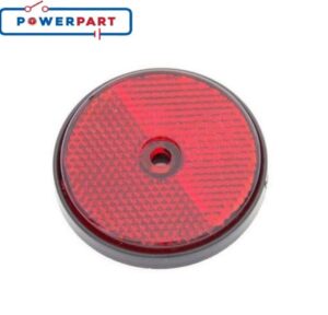 Reflective Circle 60mm Red Caravan Motorhome Campervan