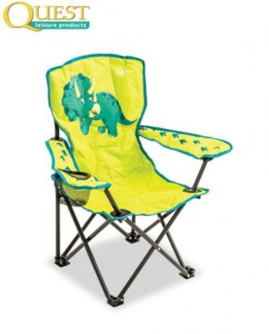 Quest Childrens Fun Dinosaur Folding Chair Camping Festivals Caravan