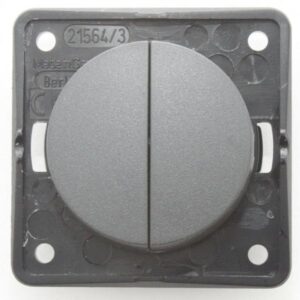 Berker 12v Twin Rocker Switch Colour Anthracite W4 21236A