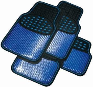 Streetwize Revelation Universal Blue Metallic Anti-Slip 4 Car Mats Set SWUXM5