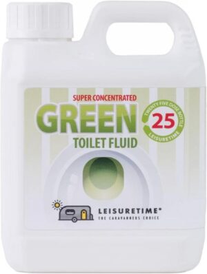 LeisureTime Concentrated Green 2 in 1 Chemical Toilet Fluid + Rinse Caravan