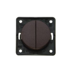 W4 Berker Twin Rocker Switch - Anthracite