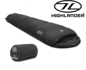 Highlander Sleepline 2 Season Lightweight Adults Mummy Sleeping Bag Charcoal SB035-CH
