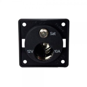 Berker 12 volt Cigar Socket and Satellite Point Anthracite W4 Caravan 21229A