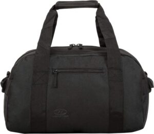 Highlander Cargo 30L Litre Black Travel 600D XTP Polyester Holdall Bag RUC256-BK