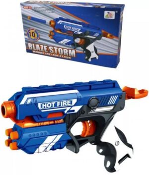 Kombat UK Army Boys Toy Blaze Storm Delta Pistol Machine Play Gun 10 x Soft Dart