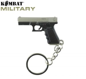 Kombat UK KOMK-013Police Pistol Keyring Metal Keyring Keychain Police Pistol
