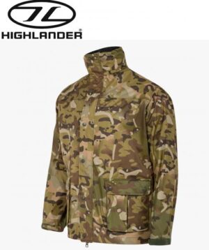 Highlander Tempest Jacket HMTC2 Camo Waterproof Windproof Mens Hooded Fishing