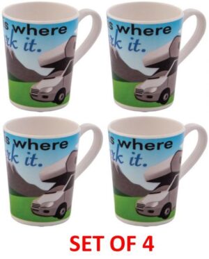 Quest Home Is Where You Park it Melamine Mug X 4