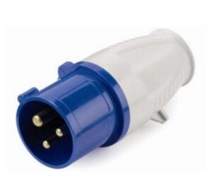 Mains Hook Up Site 3 Pin Plug 230V 16A IP44 Camping Caravan VW Motorhome