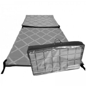 Paradise 2.5m X 6m Caravan Awning Carpet Ground Sheet Padded Grey