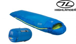 Highlander Serenity 350E Sleeping Bag Extreme Cold Envelope 3-4 Season Blue