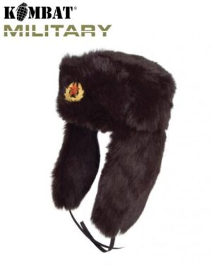 Kombat UK Cossack Hat Military Army Lined Warm Winter Acrylic Fur Black