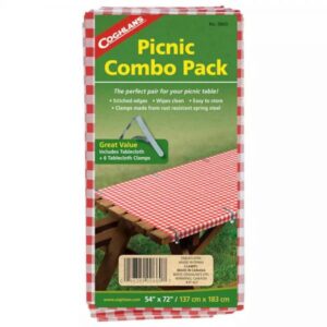 Coghlan's Picnic Combo Pack Tablecloth 54"x72" Camping Accessory