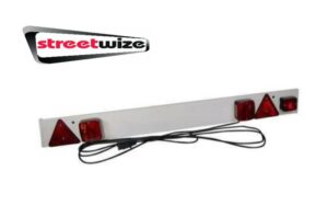 Streetwize 4ft 6" Trailer Board w 6m Cable Towing Rear Lights Indicators SWTT21