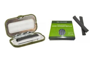 Highlander Charcoal Pocket Handwarmer + 12 Replacement Charcoal Fuel Rods