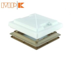 MPK Rooflight Vent 280 x 280 Rooflight with Handles and Flynet - Beige 900080