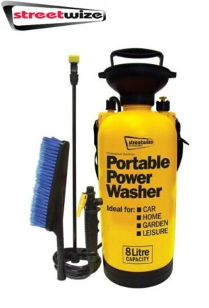 Streetwize Portable 8 Litre Hand Portable Power Jet Wash Washer SWPW