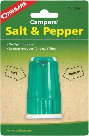 Salt And Pepper Shaker Coghlans Outdoor Dining Camping Kitchen Cooking
