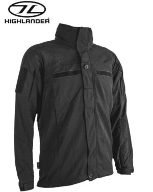 Highlander Black Mens Military Commando Soft Shell Jacket