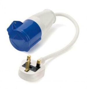 UK Mains Adaptor Cable 13a To 16a Fly Lead Hook Up PO107A