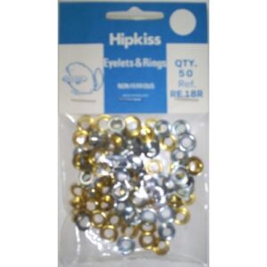 Hipkiss Brass Eyelets Refill Pack RE18R 13/64