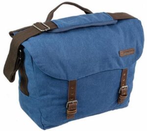 Highlander BLUE Calton Messenger 18L Bag Heavy Duty Canvas