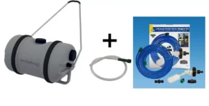51L WaterHog + Mains Water Adaptor Valve Kit 7.5m Food Grade Hose Caravan