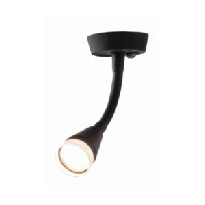 Leisure Glow Dorado. Black Soft Touch Coating Flexi Arm LED Spot Light Caravan LG270