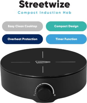 Leisurewize Compact Induction Cooker Hob Mains 230v - Caravan Motorhome LW725