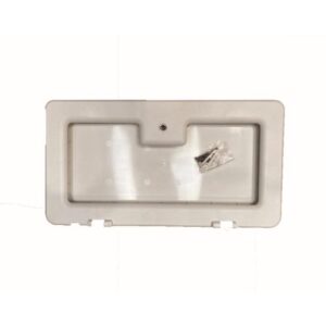 NBB Battery Box Door White c/w Snake Lock Caravan Motorhome PD1703