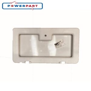 NBB Battery Box Door White c/w Snake Lock Caravan Motorhome PD1703