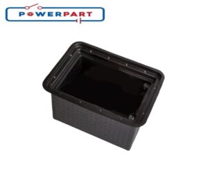 Powerpart Black Underfloor Battery Box - Caravan Version PO553