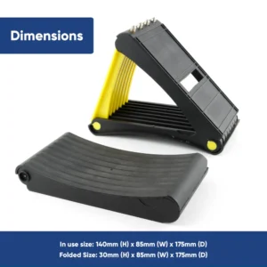 Leisurewize Pair of Folding Wheel Chocks with Spikes LW570