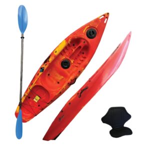 Riber Deluxe One Man Sit On Top Kayak R-1005-Red/Yellow