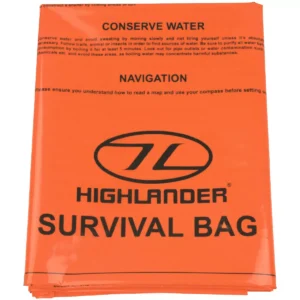 Highlander Hi Vis Orange Survival Bivi Bivvi Bivvy Bag - XL Double -  CS036-Orange