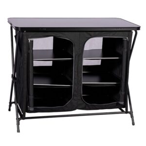 Quest Wooky Hole Camping Cupboard - Black - F3202
