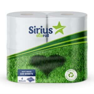 Sirius Eco-Roll Toilet Roll Tissue 4 Rolls - AQ4025